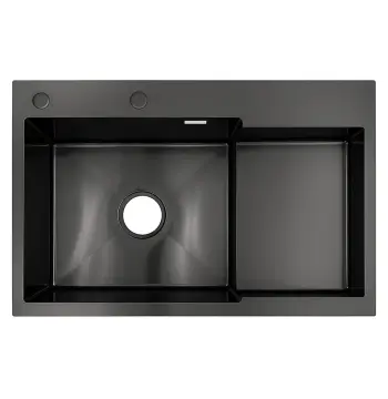 Мийка для кухні інтегрована VENTA Black 780x490 BVM7849B