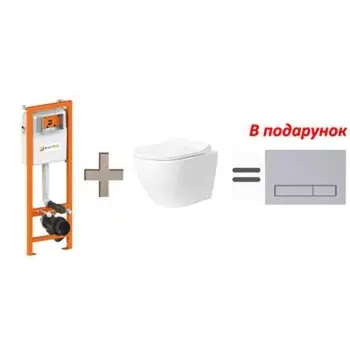 Інсталяція KK Pol ZSP/M400/0/K KK + унітаз VENTA URBAN + клавіша SPP/352/0/K