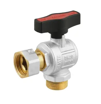 Кран кутовий кульовий з накидною гайкою Raftec GOLD PN50 ВН 3/4" GRGA2