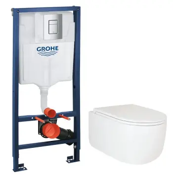 Комплект Grohe Set Унітаз TOPPER-0302-T3 + Інсталяція Grohe Rapid SL 38772001 (38772001TOPPER0302T3)