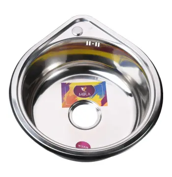 Мийка кухонна врiзна кругла 530х180 Polish MR 530 P Mira