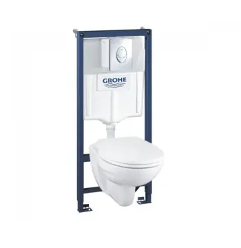 Інсталяційна система з підвісним унітазом 4-в-1 Grohe Solido Compact (39400000)