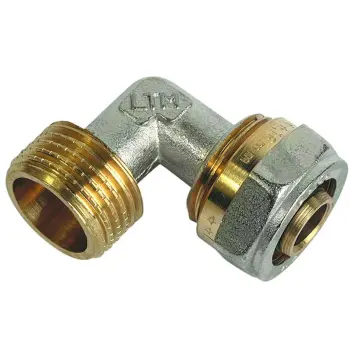 Коліно нерозбірне металопластиковое ЭКО ЗЗ 20x1/2"