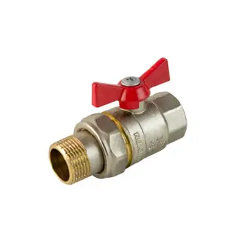Кран шаровый с американкой ЭКО PN32 НВ 1 1/4" бабочка