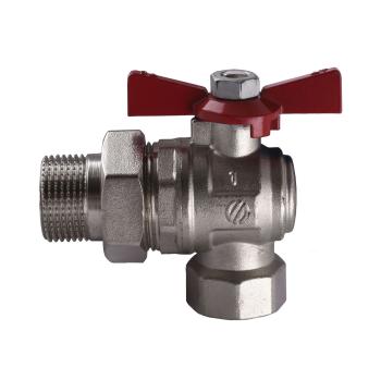 Кран кульовий ARCO 1″ SENA 154305 кутовий з американкою (754305)