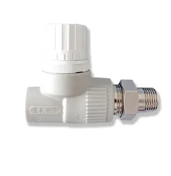 Вентиль радіаторний прямий PPR Ekoplastik PN20 20мм 1/2 " SVER020PXX
