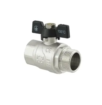 Кран кульовий Raftec BLACK PN40 ЗВ 3/4" метелик DRB21
