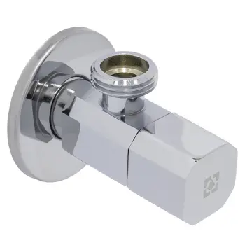 Кран кутовий з керамічним запірним елементом Raftec PN10 ЗЗ 1/2"x1/2" VKE7712
