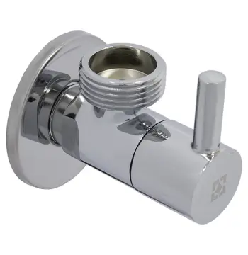 Кран кутовий з керамічним запірним елементом Raftec PN10 ЗЗ 1/2"x3/4" VKE7701