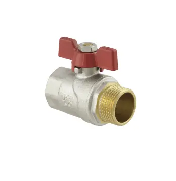 Кран кульовий Raftec RED PN40 ЗВ 3/4" метелик CBB-021