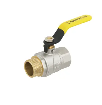 Кран кульовий Raftec YELLOW PN40 ЗВ 3/4" ручка GRH21
