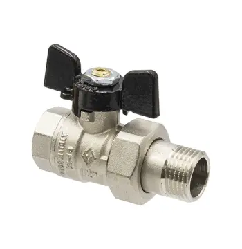 Кран кульовий з американкою Bugatti Arizona PN40 ВЗ 1/2" метелик