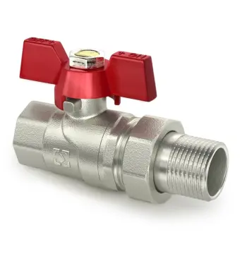 Кран кульовий з американкою Raftec RED PN40 ВЗ 1" метелик CSA-031