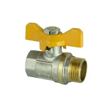 Кран кульовий ЭКО PN20 ЗВ 3/4" EKB-21-Y метелик