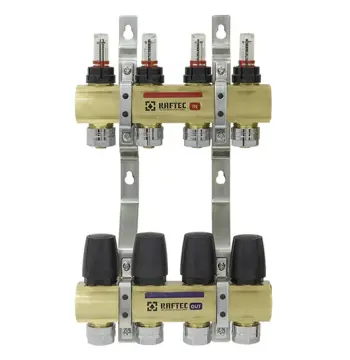 Коллектор с расходомерами Raftec GOLD 1"х4