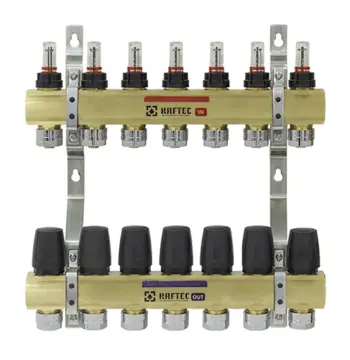 Колектор з витратомірами Raftec GOLD 1"х7 LCR-1.7