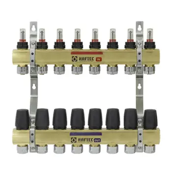 Коллектор с расходомерами Raftec GOLD 1"х8 LCR-1.8