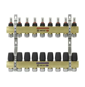 Коллектор с расходомерами Raftec GOLD 1"х9 LCR-1.9