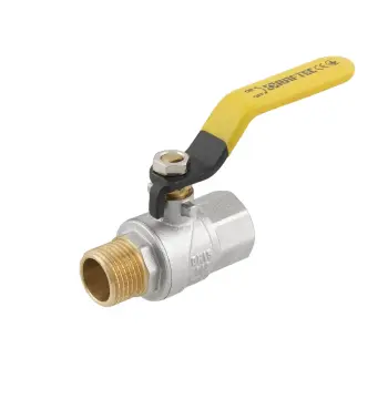 Кран кульовий Raftec YELLOW PN40 ЗВ 1/2" ручка GRH11