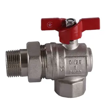 Кран шаровый угловой с американкой SELBA 1″ SL1543