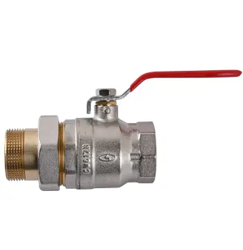 Кран шаровый прямой с американкой SOLOMON 1 1/2″ УСИЛЕННЫЙ 1042