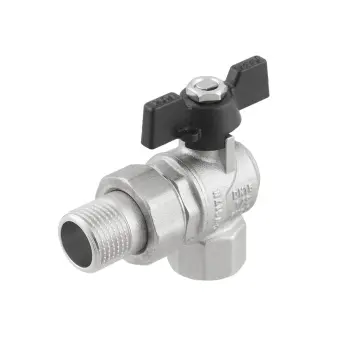 Кран кульовий Raftec BLACK DN15 НВ 1/2" метелик DRBS1-U