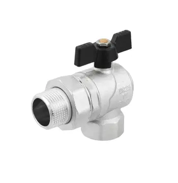 Кран кульовий Raftec BLACK DN25 ВН 1" метелик DRBS3-U