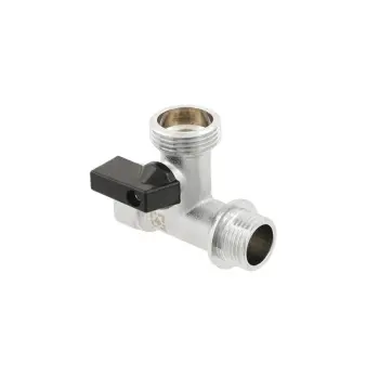 Кран кульовий для пральної машинки Raftec 1/2"х3/4"х1/2" KSM010201