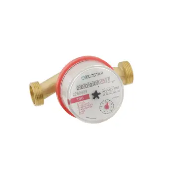 Лічильник гарячої води ECOSTAR DN15 1/2" L110 E-C 2.5 зі штуцерами