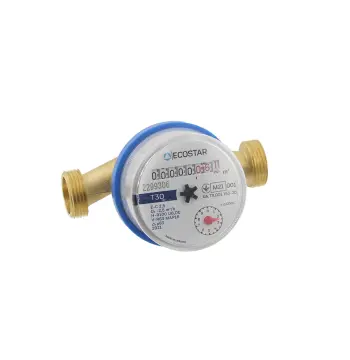 Лічильник холодної води ECOSTAR DN15 1/2" L110 E-C 2,5 зі штуцерами