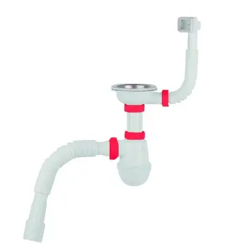 Сифон для миття PLM 3 1/2"x40 з різьбовим випуском 40x40/50 та гнучким переливом PM 40 SF 20 05