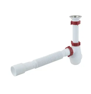 Сифон для умивальника PLM 1 1/4"x40 з різьбовим випуском 40x40/50 PM 40 SF 10 03