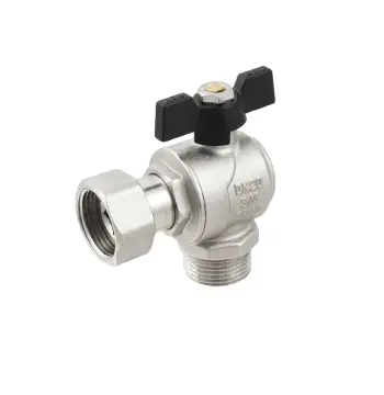Кран кутовий з накидною гайкою Raftec PN40 ВН 3/4" метелик DRBM2