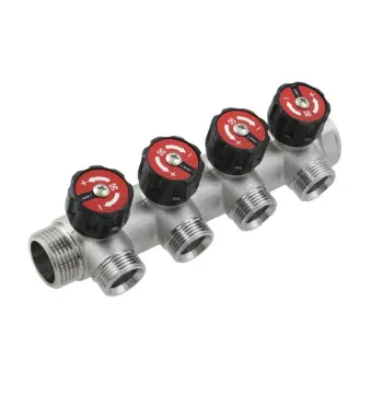 Колектор Raftec 1"x3/4" 4 виходи KV03024