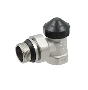 Кран під термоголовку кутовий з антипротіканням Raftec 3/4" KPT 21