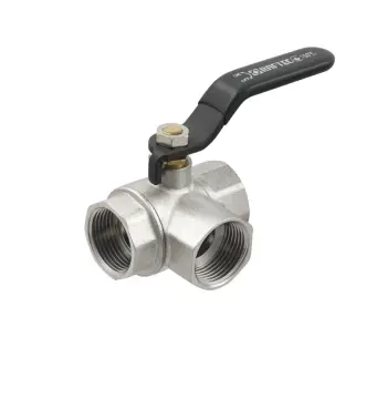 Кран кульовий триходовий Raftec BLACK DN20 13/4" ВВ TDRH02