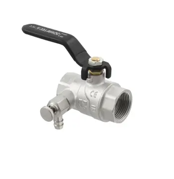 Кран шаровой с дренажом Raftec BLACK DN20 3/4" ВВ WDRH02