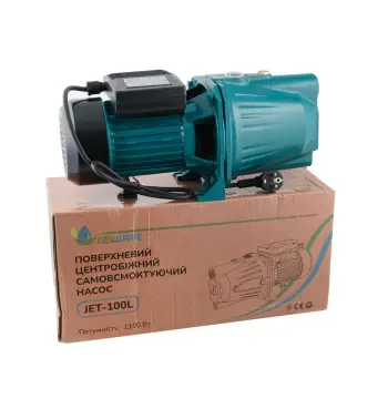 Поверхневий насос New Wave JET-100L 1.1 кВт - Q max 50л/хв H max 45м. кабель 1,1м