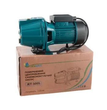 Поверхневий насос New Wawe JET-100S 1.1 кВт - Q max 50л/хв H max 45м. кабель 1,1м