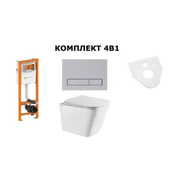 Комплект унітаз VENTA RETAN+ Інст ZSP/M400/0/K KK pol+Клав. SPP/382/0/K+пан.AKC/108/0/T