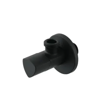 Кран приладовий кутовий Raftec Relo Black 1/2" VKB80101