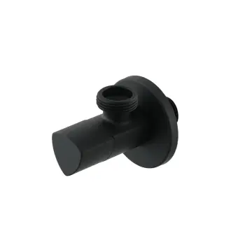 Кран приладовий кутовий Raftec Relo Black 1/2"x3/4" VKB80102