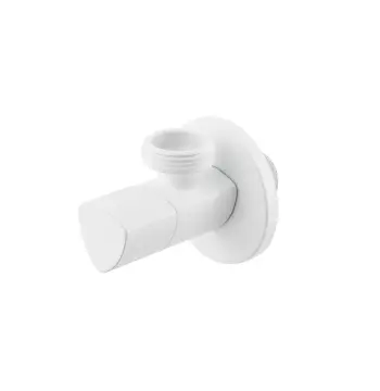 Кран приладовий кутовий Raftec Relo White 1/2"x3/4"