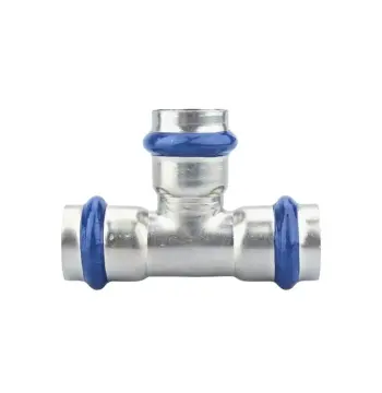 Трійник ASG INOX тип V press steel ф 28 мм