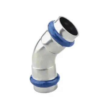 Кутник ASG INOX тип V press steel ф 15мм 45°
