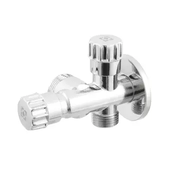 Кран приладовий вентильный Raftec Silver 1/2" VBE010101