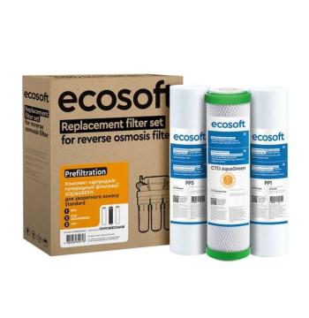 Комплект картриджів Ecosoft 1-2-3 AQUAGREEN для RO Standard CHVCB3ECOAGR