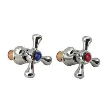 Ручки AC0511 для змішувача Europroduct Smes ECONOMIC латунні хромовані з кран-буксами (AC0511)