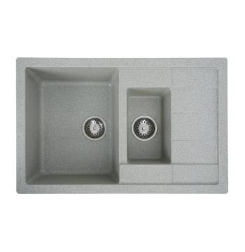 Гранітна мийка для кухні VALESO TOSKANA 7850W матова Сіра