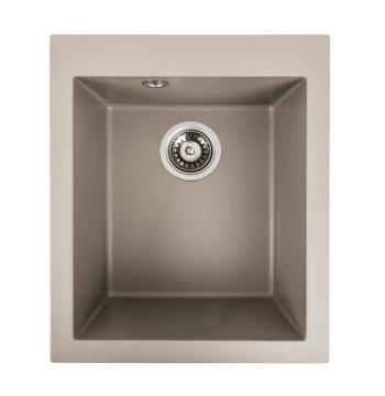 Гранітна мийка для кухні Platinum 4150 SOKIL матовий Титан